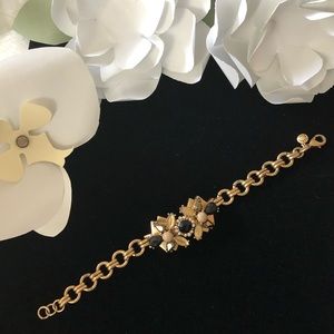 J Crew Chunky Chain Crystal Bracelet